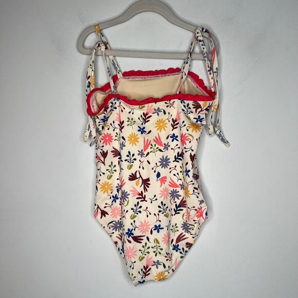 Pink Chicken One Piece Swimsuit Girls 8Y - Picture 4 of 6